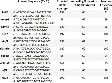 Sequences Of Primers 5´ 3´ Used For Evaluation Of Gene Transcription