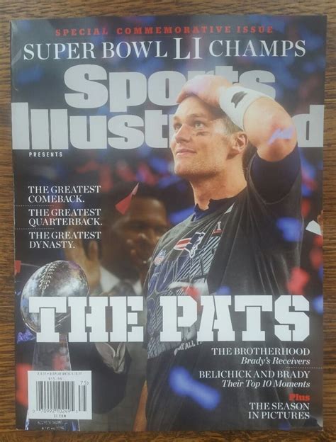 2017 Sports Illustrated New England Patriots Super Bowl Li Commemorative Brady Sports Mem C