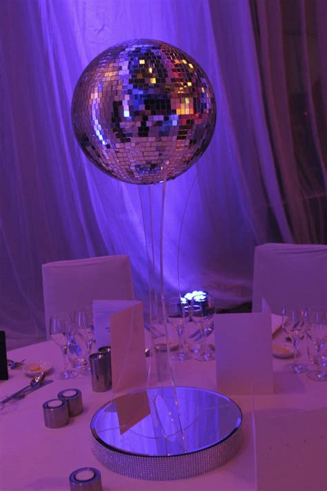 39 best Dico ball centerpieces images on Pinterest | Disco party, 70s ...