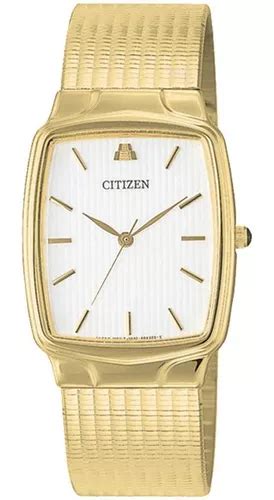 Reloj Citizen Azteca Ba P Acero Dorado Original Caballero Env O