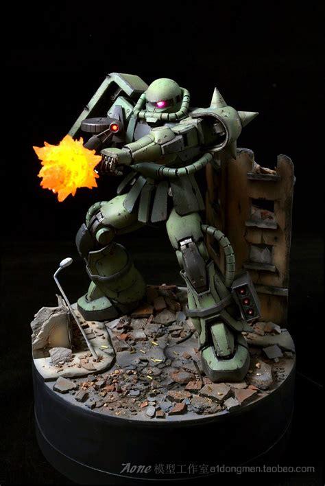 Mg 1100 Ms 06 Zaku Ii Diorama Build Gundam Toys Gundam Gundam Model