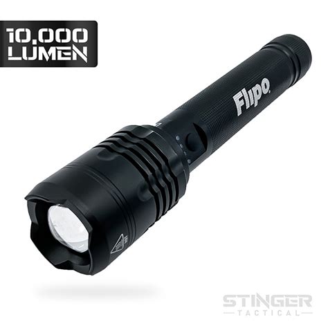 Stinger™ Tactical 10,000 Lumen Rechargeable Flashlight