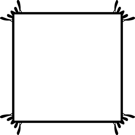 Black Square Frame Transparent Png Png Play