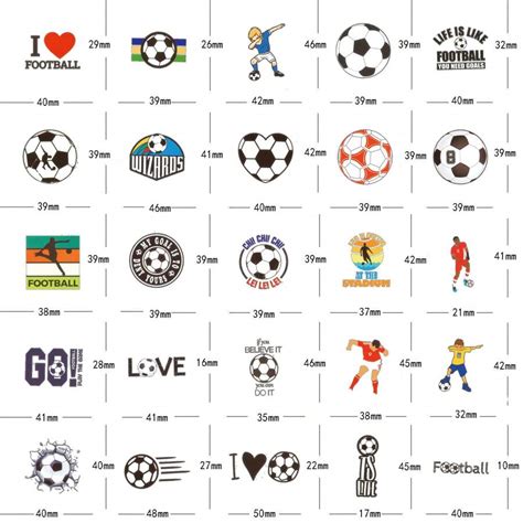 50pcs Soccer Sport Cartoon Aesthetic Doodle Vinyl Waterproof Stickers