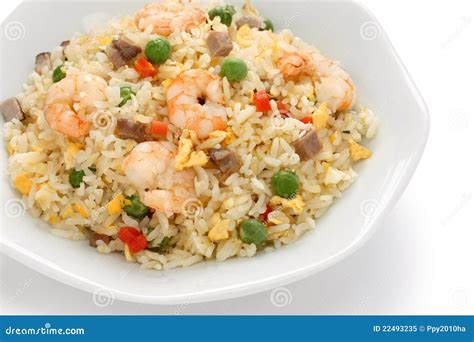 Fried Rice, Chinese Cuisine, Yangzhou Style Stock Image - Image of ...