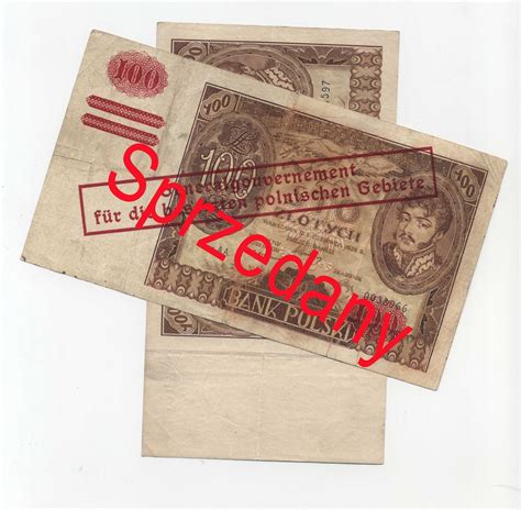 Sprzedam Stare Polskie Banknoty Sztuki Ii Rp Gg Warszawa