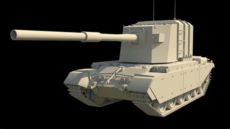 Fv4005 Stage 2 183mm 3d Model Cgtrader