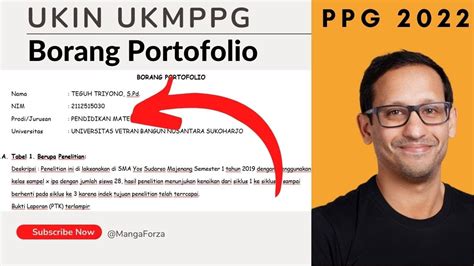 Portofolio Ukin Ppg Daljab Tips Menyusun Portofolio Youtube