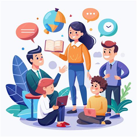 Teacher Leading Interactive Learning Session with Students Fostering