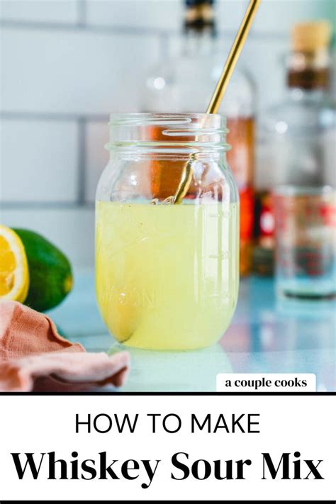 Homemade Whiskey Sour Mix Recipe