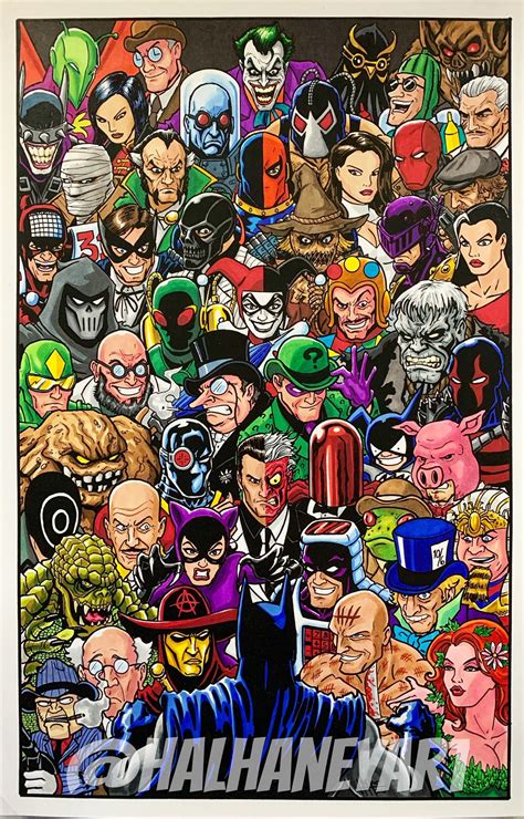 Batman Rogues Gallery 11x17 Fine Art Print - Etsy