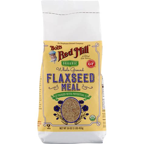 Bob S Red Mill Organic Whole Ground Flaxseed Meal 16 Oz Delivery Or Pickup Near Me Instacart