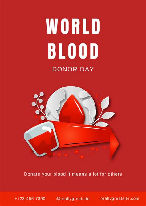 Free to edit and print blood drive flyer templates | Canva