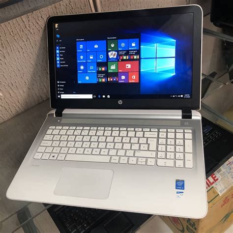 Clean White Slim Hp Pavilion 15 Notebook With Iris Ded. Graphics Card 500gb Hdd - Technology ...