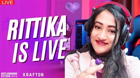 Bgmi Live Girl Gaming Rittika With Facecam ️ Teamcode Custom Bgmi