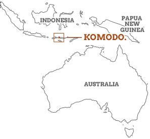 Komodo Dragon Map