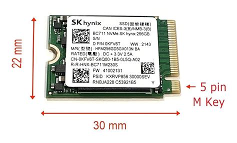 HFM512GDGTNG SK Hynix BC501 512GB 2230 Nvme Pcie GEN3 X2, 45% OFF