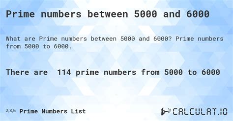 Prime Numbers Between And Calculatio