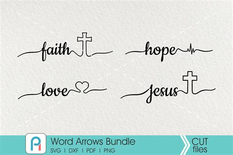 Jesus Svg Faith Svg Hope Svg Love Svg Heartbeat Svg Svg Svg File