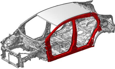 2016 Toyota Prius Body Structure Side Boron Extrication