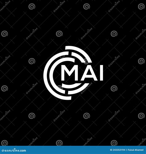 Mai Letter Logo Design Mai Monogram Initials Letter Logo Concept Stock