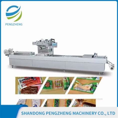 Food Cheese Meat Sausage Dates Automatic Thermoforming Vacuum Packaging