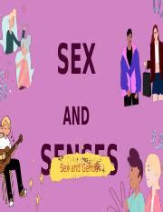 Sex And Senses Pptx Sex And Senses Sex And Gender Learning Objectives Discuss The Human Senses