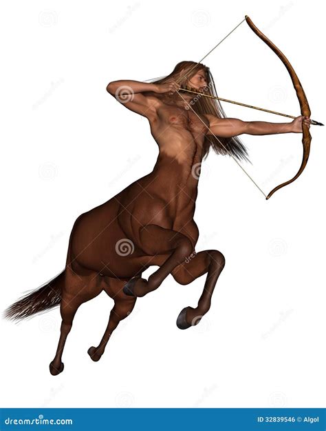 Sagittarius The Archer Galloping Stock Illustration Illustration Of