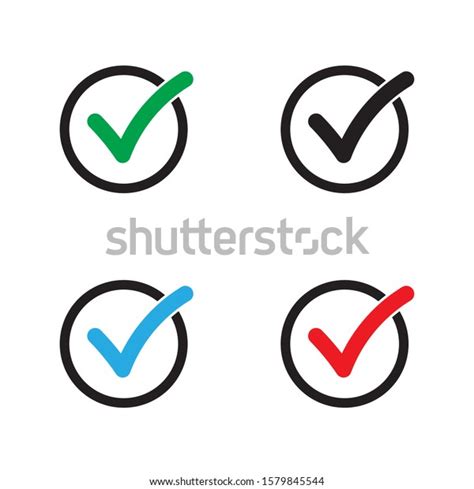 Tick Icon Check Mark Verify Icon 库存矢量图（免版税）1579845544 Shutterstock