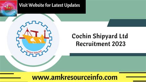 Cochin Shipyard Ltd Workmen Recruitment 2023 Notification Released