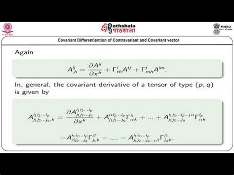 M Derivatives Of Tensors Covariant Differentiation Youtube