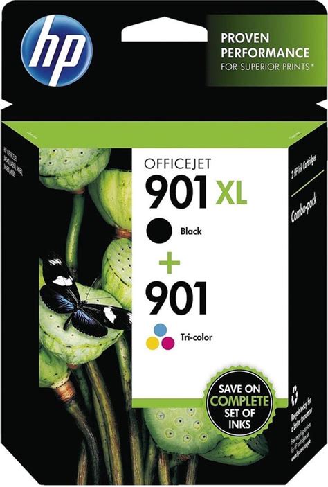 HP 901 Cartouche D Encre Noir Couleur Paquet De 2 Bol