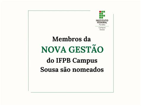 Nova Gestão — Instituto Federal Da Paraiba Ifpb