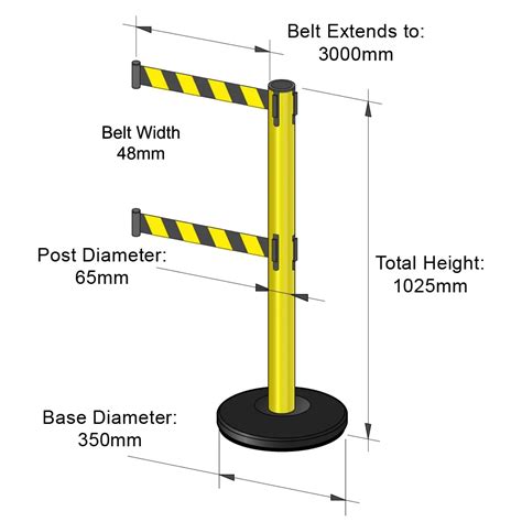 Retractable Safety Barrier ¦ Slimline Warehouse