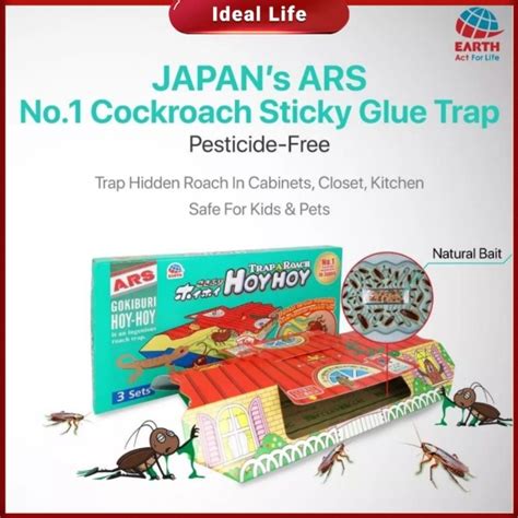 ARS Hoy Hoy 3 Sets Japan Best Trap A Roach Trap Gecko Insecticide Free