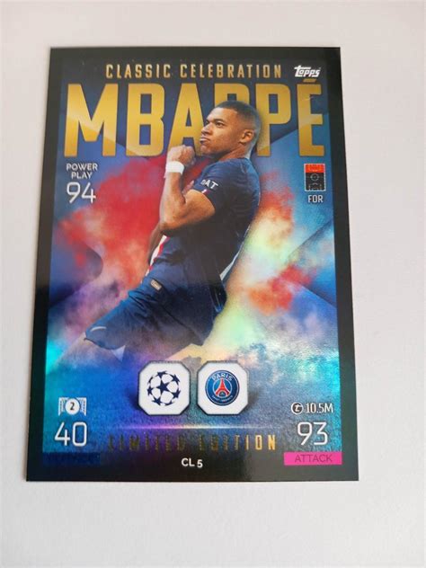 2022 23 Topps Match Attax UCL Limited Edition Finisher Kylian Mbappe