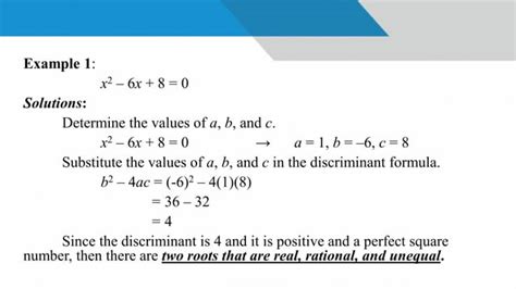 Nature Of The Roots And Sum And Product Of The Roots Of A Quadratic