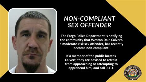 Arrest Warrant Issued For Non Compliant Sex Offender Kvrr Local News