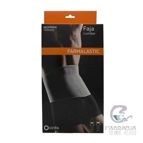 Faja Lumbar Farmalastic Neopreno Talla 2 Faja Lumbar Fajas Neopreno