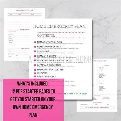 Home Emergency Plan (Digital) - A Purposeful Home