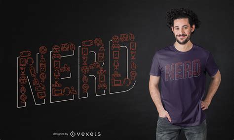 Dise Os Vectoriales De Elementos Nerd Para Camisetas Y M S Merch