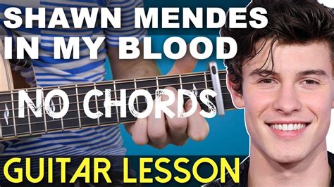 Super Easy Guitar Lesson In My Blood Shawn Mendes No Chords