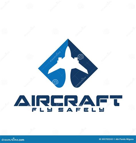 Aircraft Logo Icon Vector Illustration Template Design Stock Vector