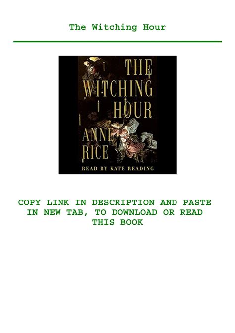 PDF) The Witching Hour pdf free
