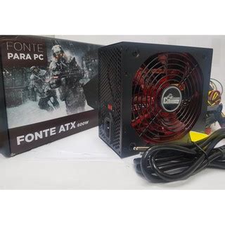 Fonte W Reais Atx Pc Gamer Cowboy V V Silenciosa Shopee Brasil