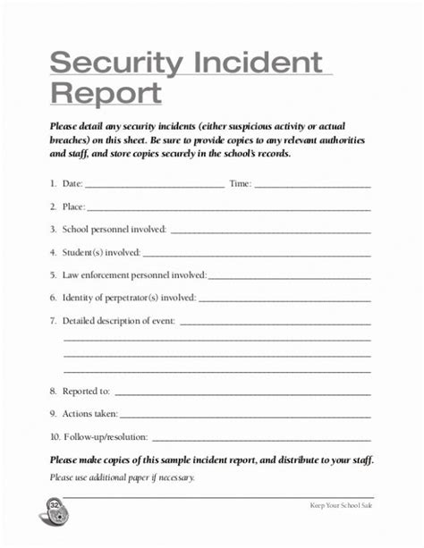 7 Editable Security Guard Daily Activity Report Template Sample