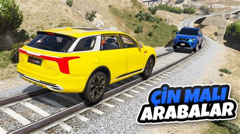 In Mal Arabalar Tren Yolu Parkurunda Gta Youtube