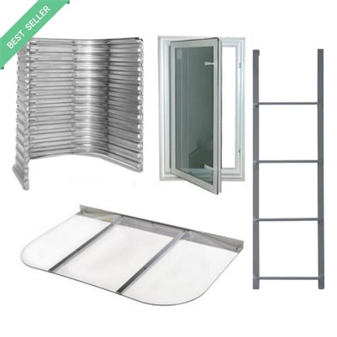 Basement Egress Window Well Kits | Basement Escape Windows