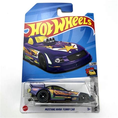 Машинка Hot Wheels Bargain price 2023 MUSTANG NHRA FUNNY CAR PURPLE купить с доставкой по