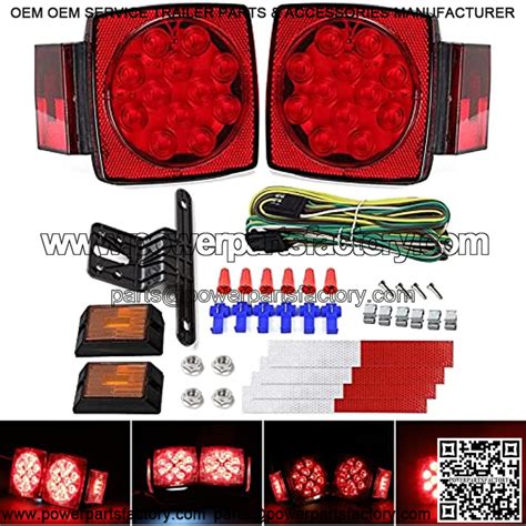 12v Trailer Light Kit Dot Certified Utility Trailer Lights For Boat Rv Car Easy Assembly With